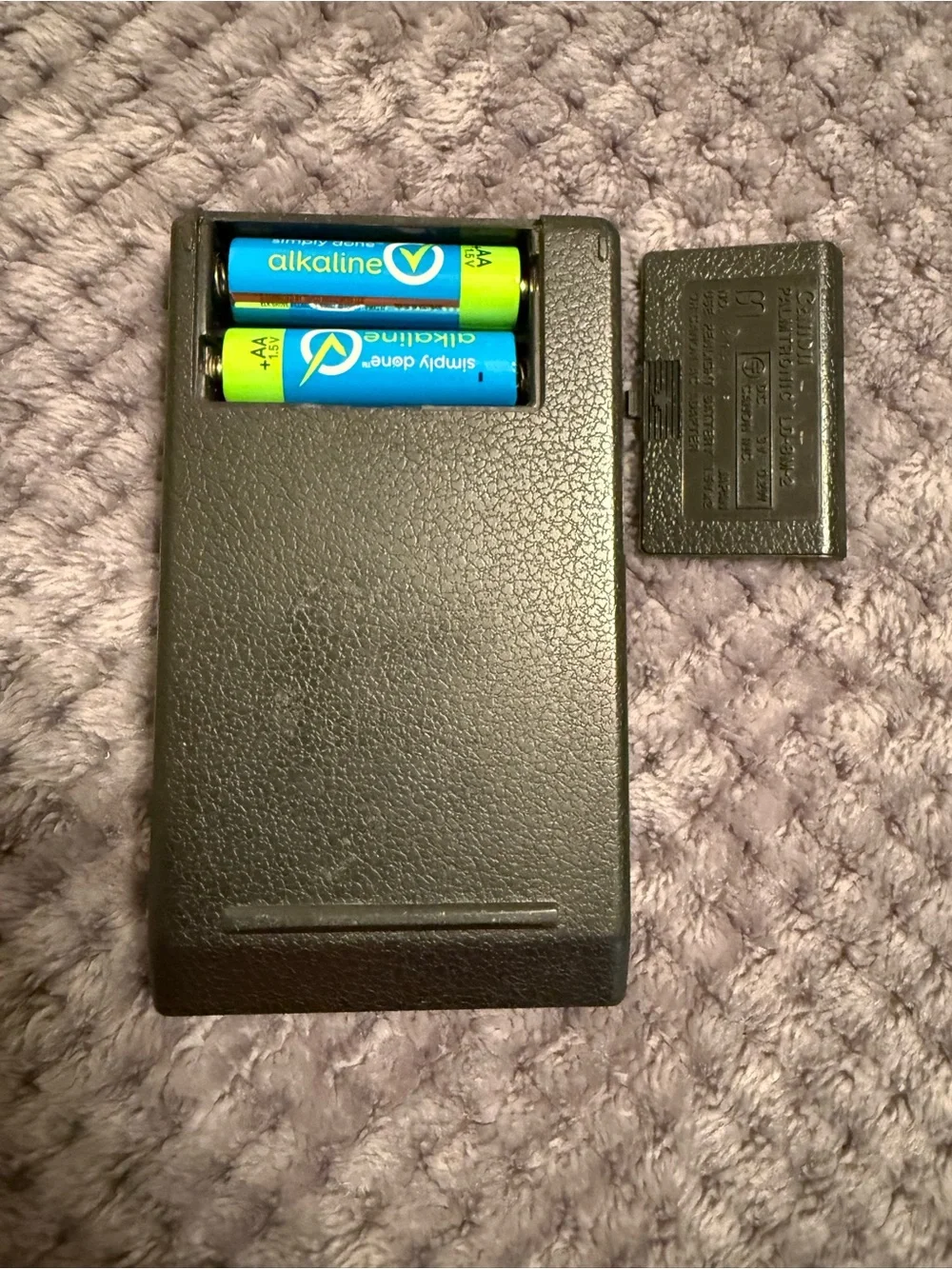 Canon Palmtronic LD-8M2 Black Calculator with Teal and Yellow Buttons